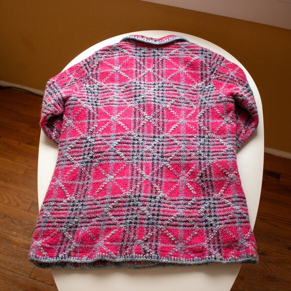 Sigrid Olsen Sport Pink and Blue Mid Length Lined Jacket Size Women's 1X - Picture 10 of 10